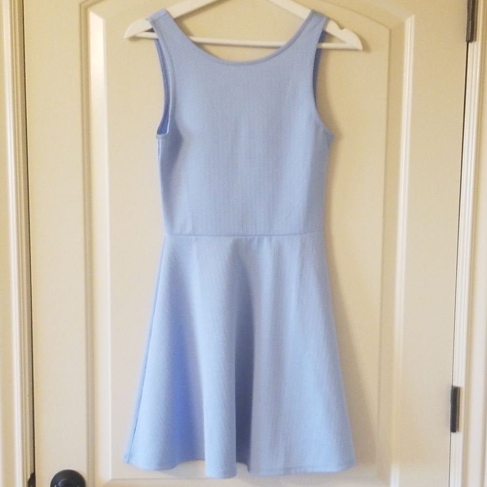Light blue skater dress